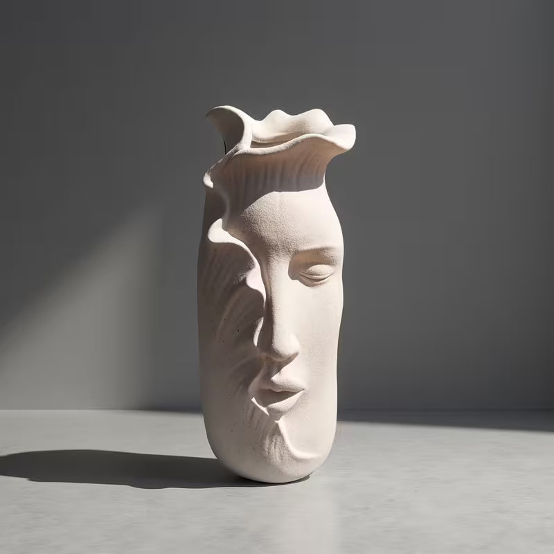 Unspoken - Face Sculpted Ceramic Pot