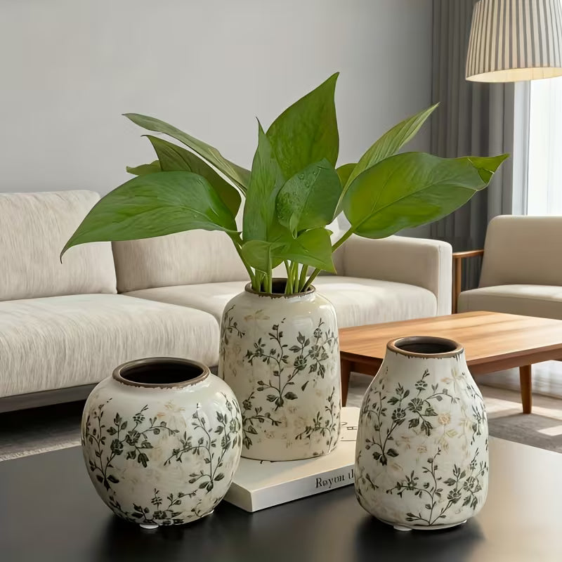 Petal Grace - Floral Ceramic Pot