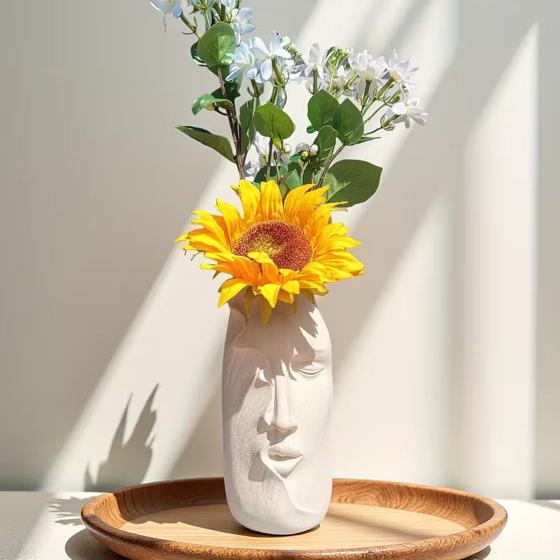 Unspoken - Face Sculpted Ceramic Pot